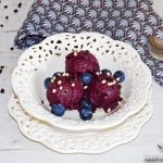 Sorbete de arándanos y yogur, receta fácil