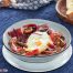 Receta de robellones con huevos fritos y jamón de bellota