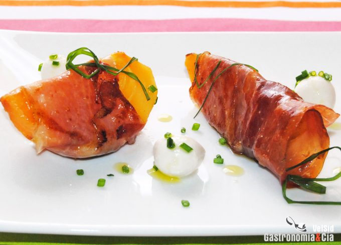 Siete rectas de entrantes con persimon