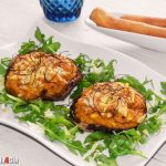 Champiñones con calabaza y queso ahumado