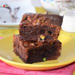 Receta de brownie con pistachos espectacularmente rico