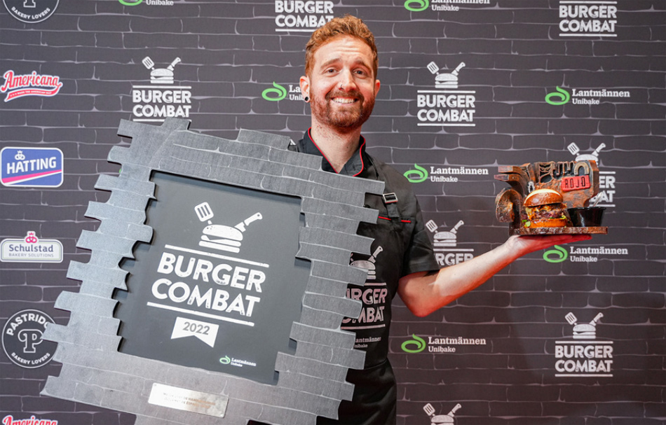 Mikel Galán gana el Burger Combat España y tenemos la receta de su hamburguesa Cheese Bacon Mediterrasian Gourmet