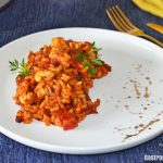 Paella de arroz con rape y bogavante