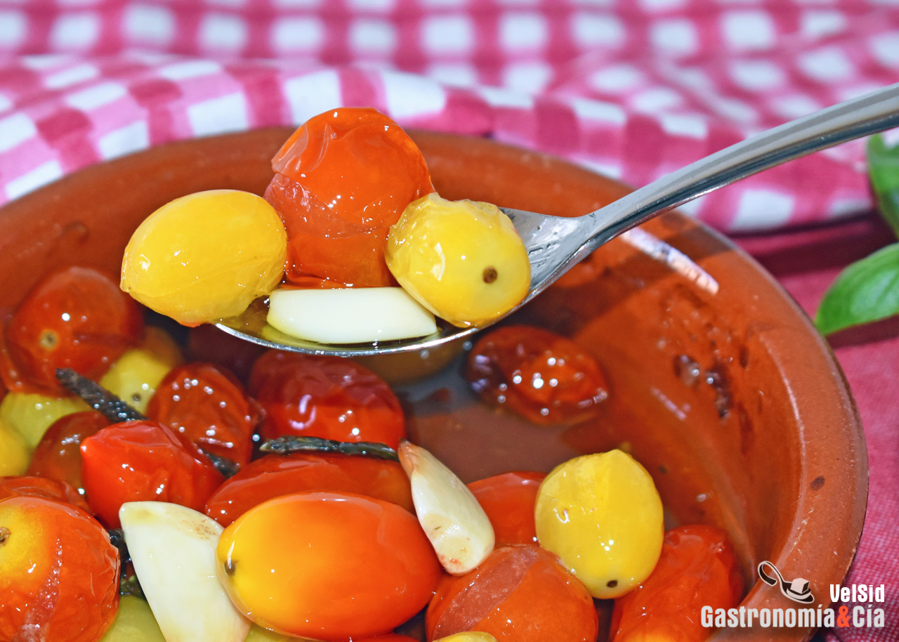 Cómo hacer tomates cherry confitados en freidora de aire. Receta fácil y exquisita
