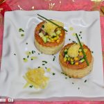 Ensaladilla de maíz, calabacín y jamón