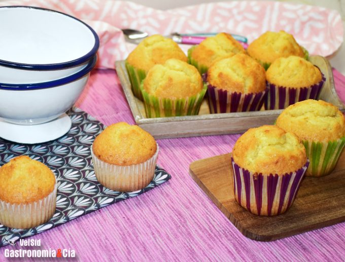 Magdalenas esponjosas y tiernas