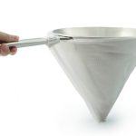 Estameña cónica ideal para utilizar con el colador chino