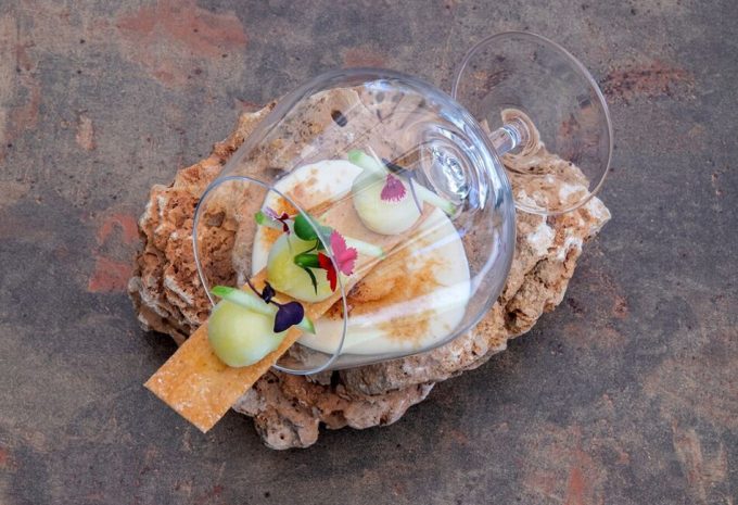 Mazamorra de queso de cabra Receta del Chef