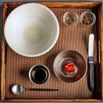 Pimiento, helado de ajo, pipas