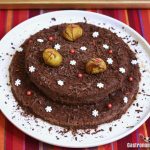 Pastel de castañas y cacao