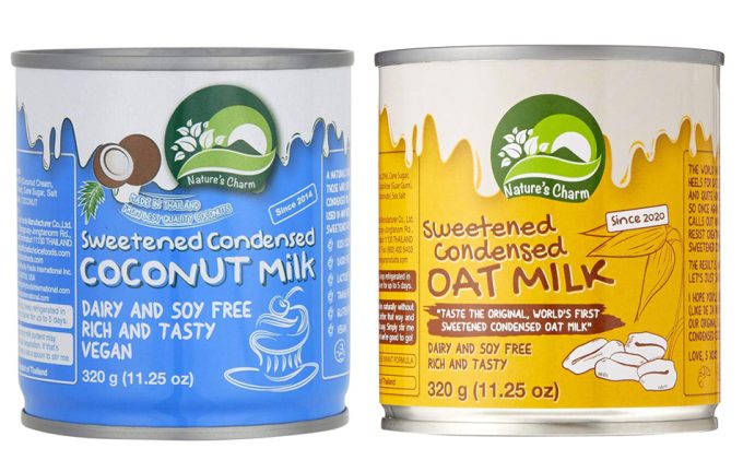 La leche condensada vegana es un alimento ultraprocesado
