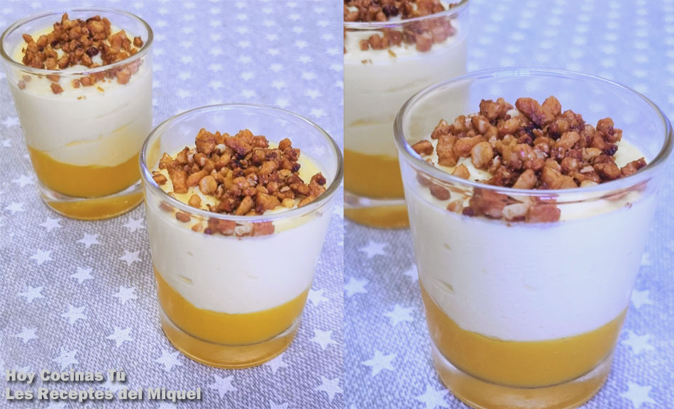 Hoy Cocinas Tú: Receta de “Petit suisse” de mango con almendra
