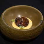 Escabeche de mandarina y níscalo