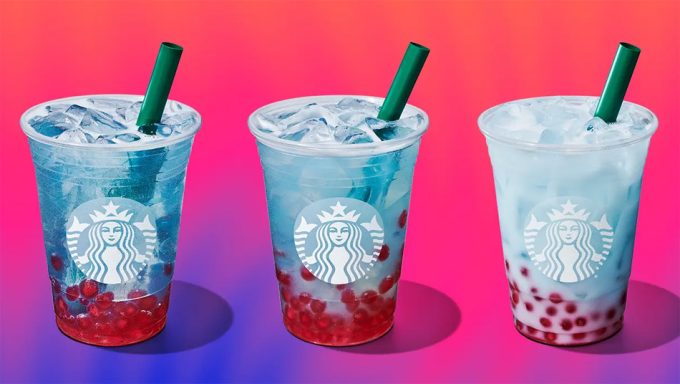 Starbucks bebida con perlas de frambuesa