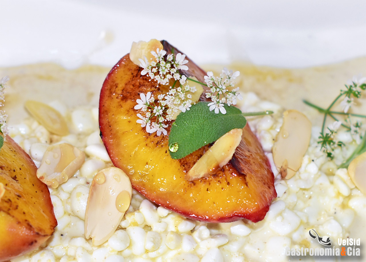 Receta de postre de melocotón