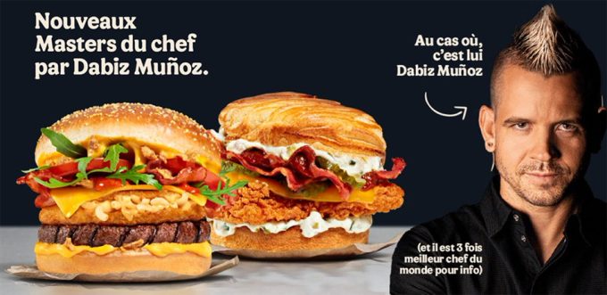 Tres hamburguesas de Dabiz Muñoz para Burger King