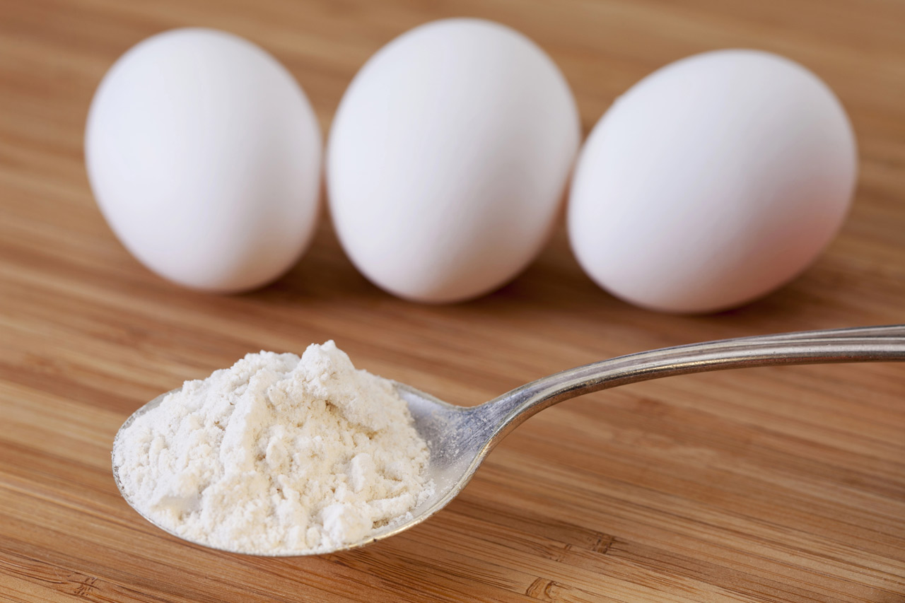 Clara de huevo en polvo