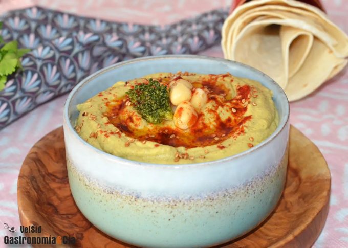 Receta de hummus rica en calcio