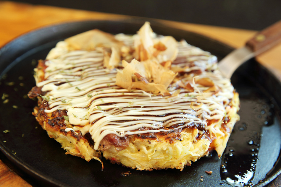 Salsa Okonomiyaki en pizza japonesa