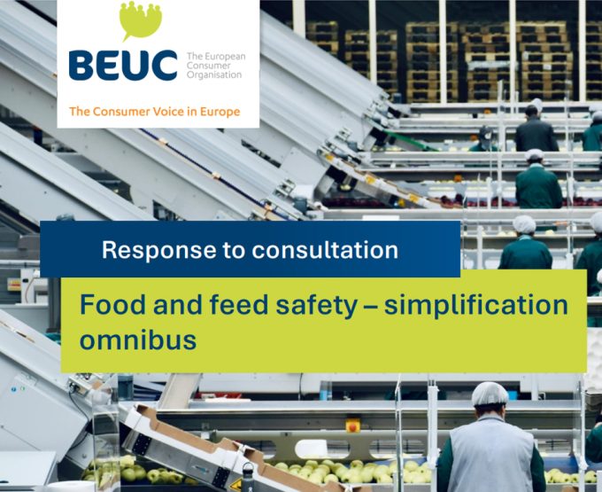 Simplificación de la legislación alimentaria en la UE