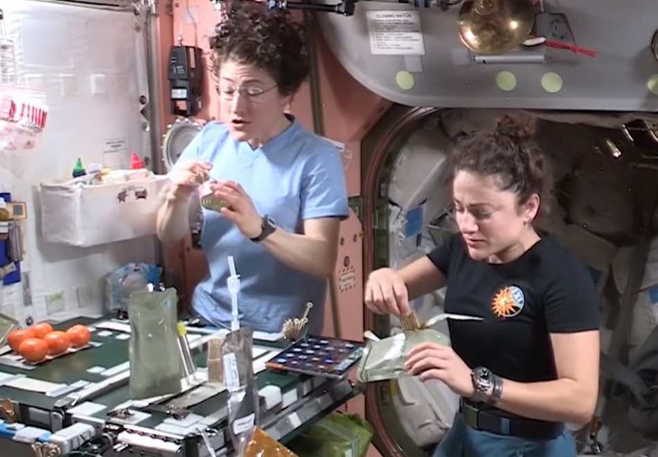 Cocinar en el espacio