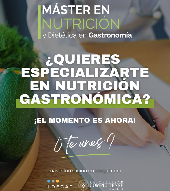 Master Nutrición Gastronomía