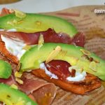 Tostada de boniato y aguacate