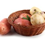 Patatas blancas y rojas