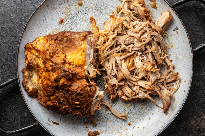 Pulled pork meat