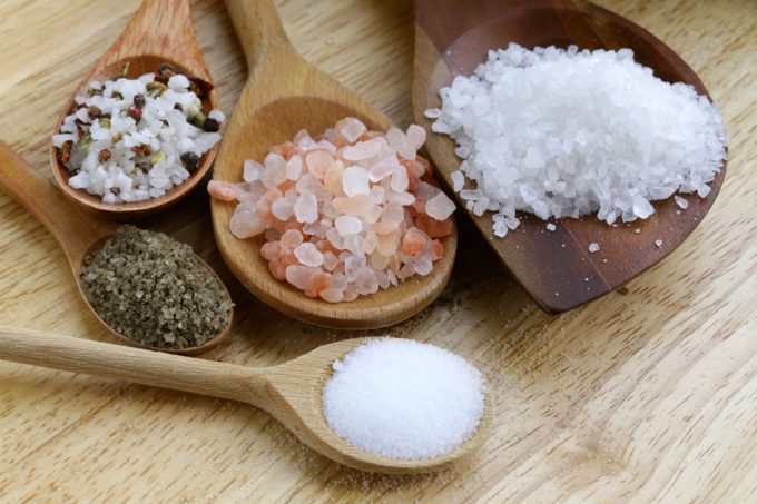 Tipos de sal y valor nutricional