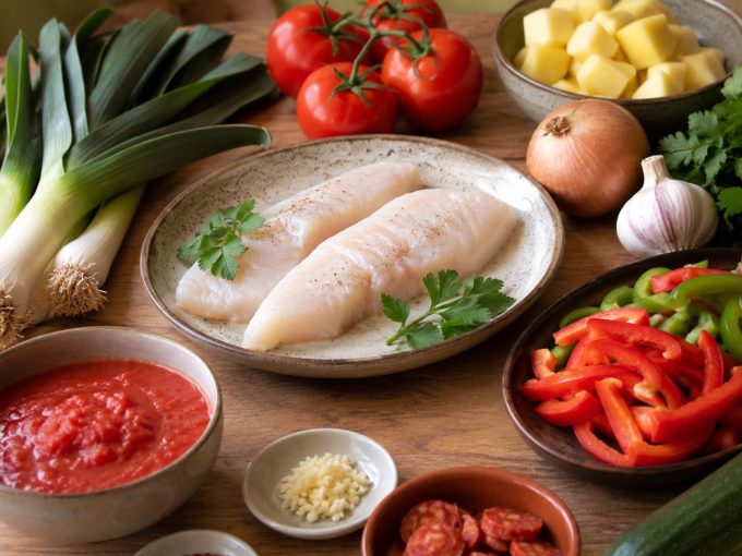 Alimentos para una receta