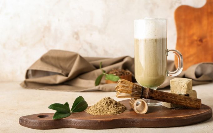 Hojicha latte