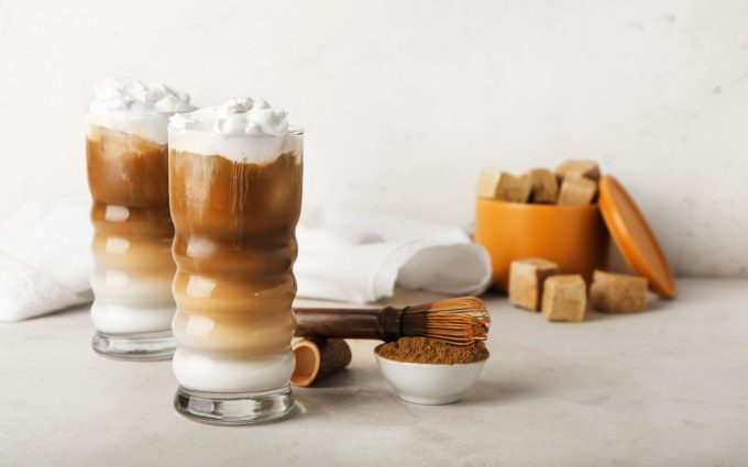 Hojicha latte