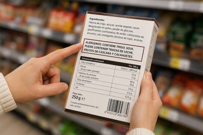 Etiquetado "puede contener" en los alimentos