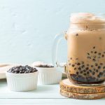 K-Cafe black sesame latte