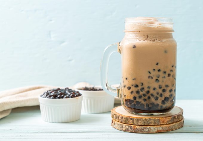 K-Cafe black sesame latte