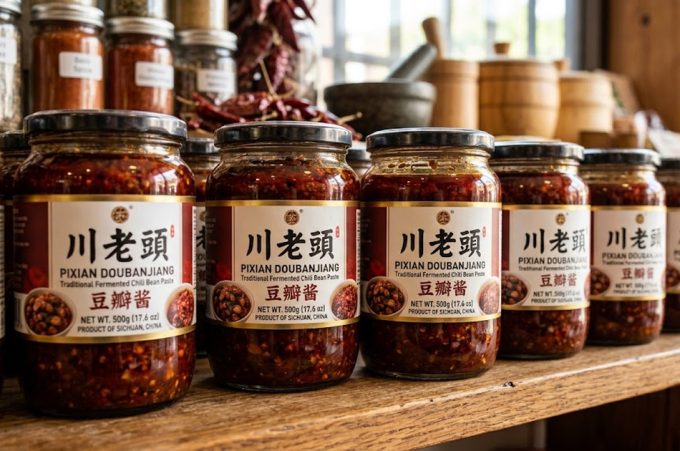 Versión comercial de la pasta Doubanjiang 
