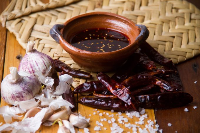 Ingredientes de la salsa macha