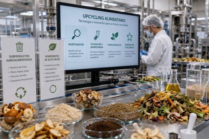 Transformar subproductos agrícolas e industriales que antes se desechaban en proteínas, fibras funcionales, antioxidantes y otros ingredientes de alto valor añadido.