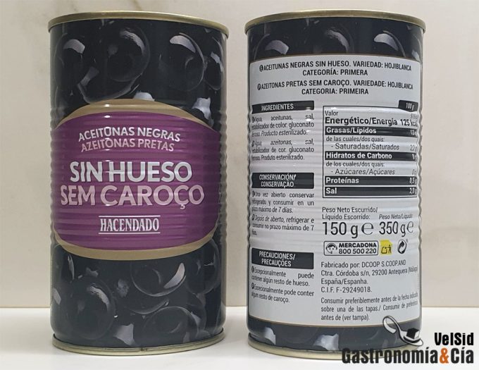 Aceitunas verdes se someten a un proceso tecnológico que está autorizado para que se conviertan en negras