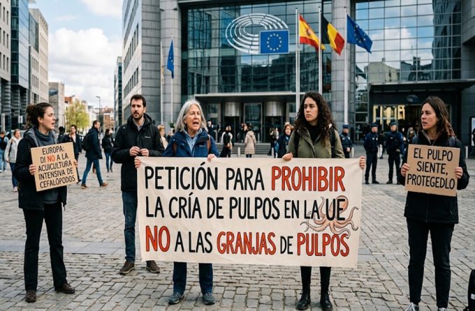 Petición de una prohibición de la cría de pulpos en la Unión Europea