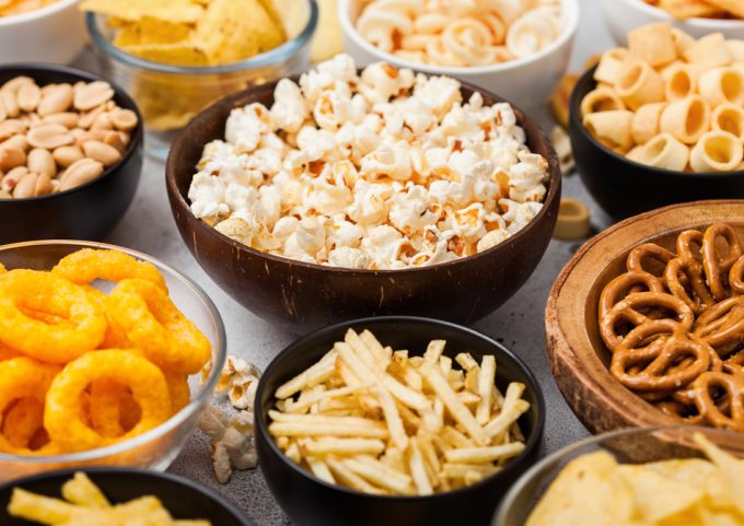 Gran variedad de alimentos ultraprocesados en el mercado