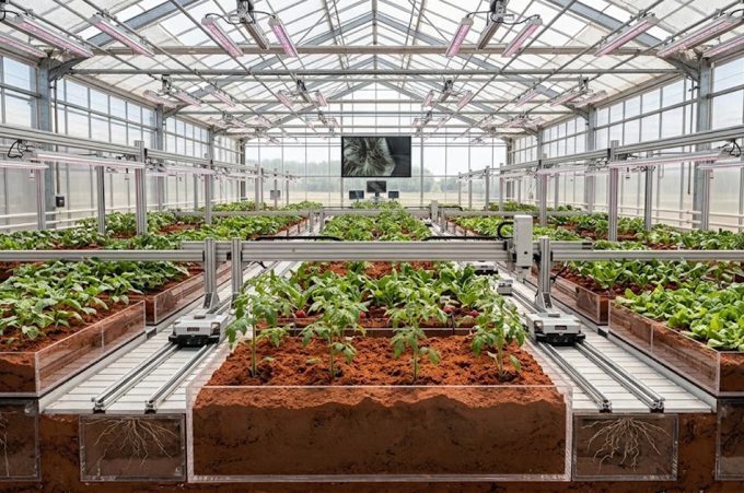 Proyecto para el cultivo de alimentos en regolito marciano