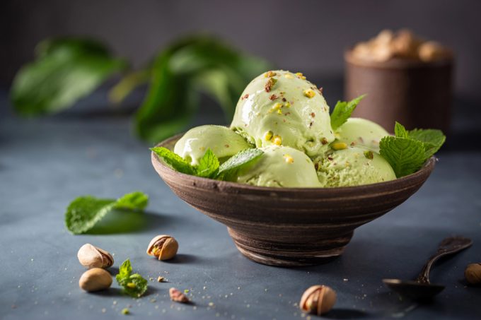 Helado de pistacho