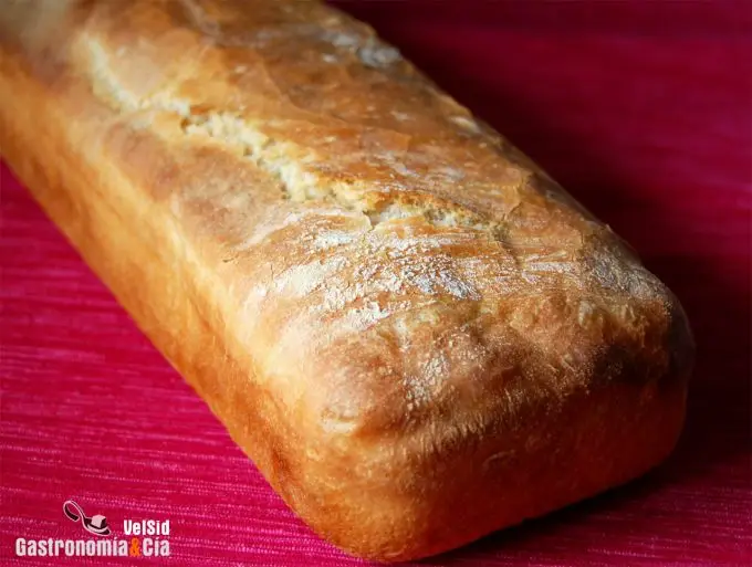 Pan de molde de panadería