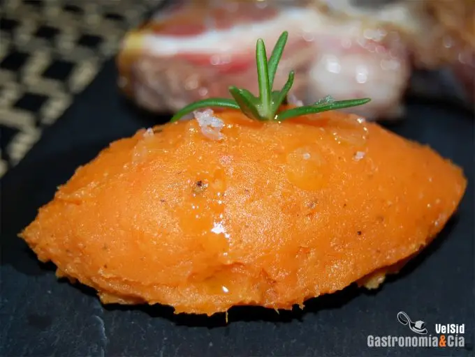 Puré de boniato de guarnición