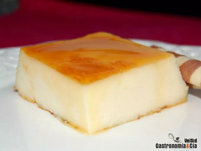 Tarta de queso con caramelo